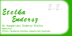 etelka endersz business card